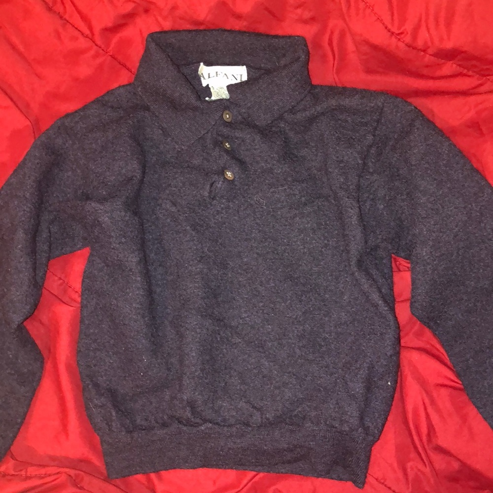 Alfani dark grey wool sweater